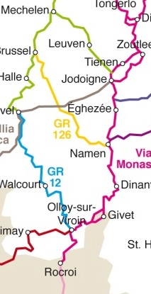 Overzichtskaart routes 2011